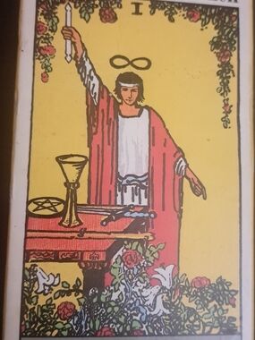 1971 The Rider Waite TAROT DECK Complete 78 CARDS+Mastering The Tarot Eden Gray